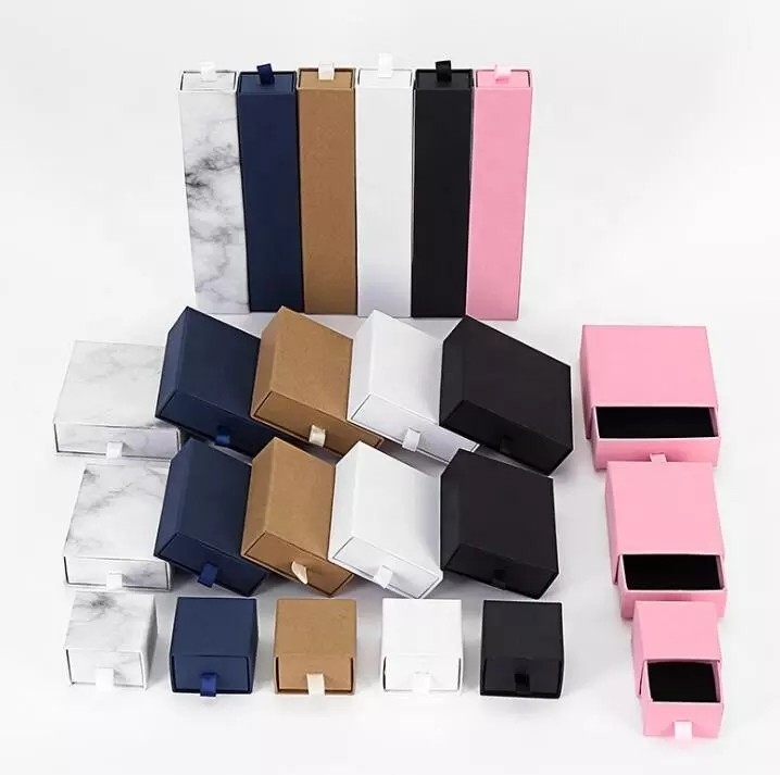 Collana Bracciale A Colori Scatole Stampate Cartone Materiale Velluto