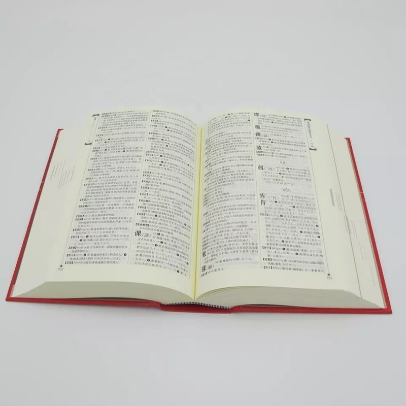 Dizionario inglese stampabile con laminazione lucida / opaca Stampa digitale colorata