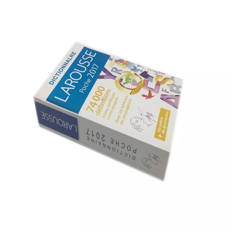 Servizio di stampa offset dizionario Cartone Art Paper Colore Cmyk