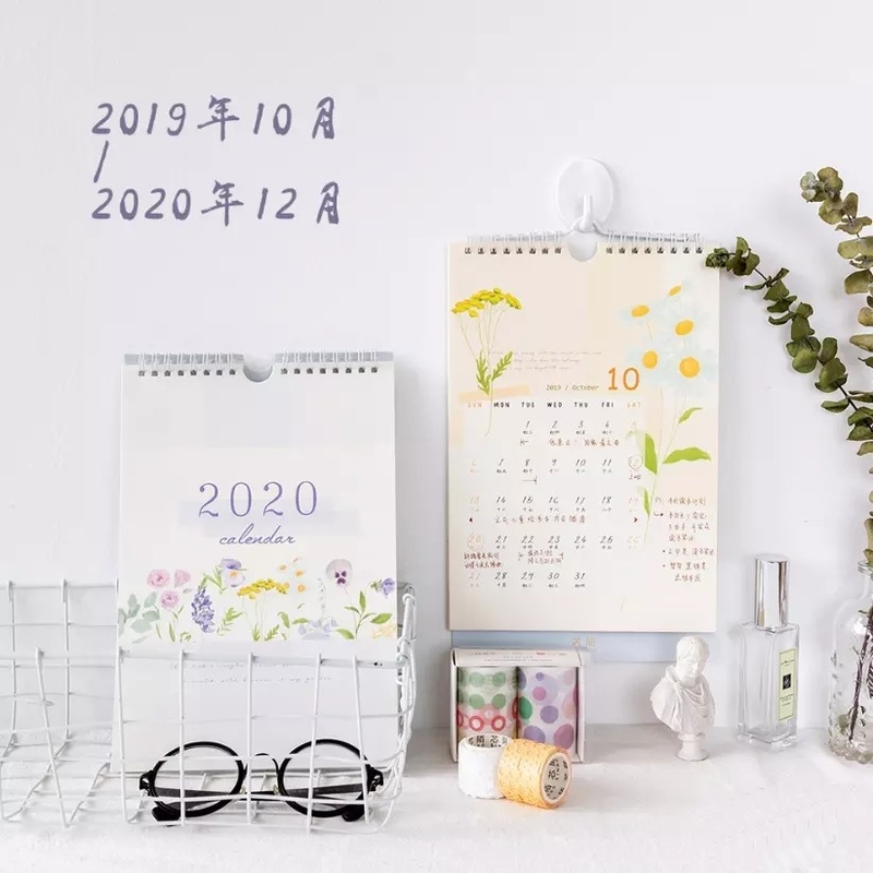Calendario da tavolo stampabile formato A2 A3 A4 Stampa offset 4c personalizzata di grandi dimensioni