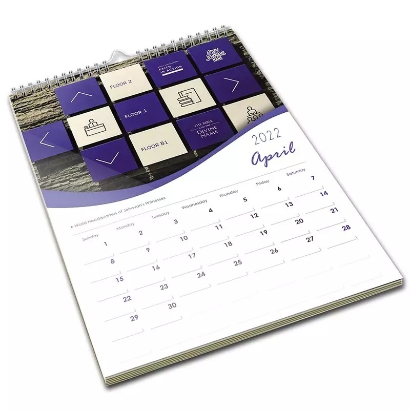 Calendario murale su ordinazione 2023 di stampa di coloritura A5 142x210mm promozionale