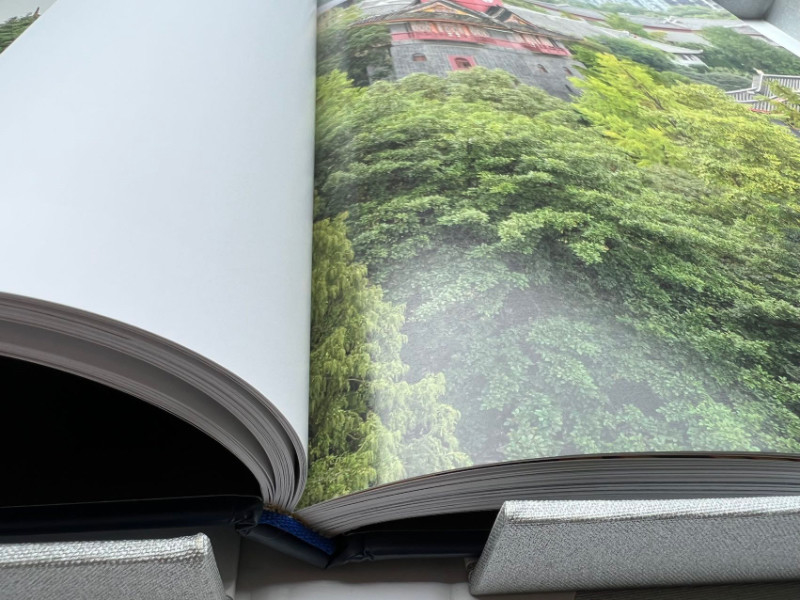 Sella di stampa del libro della foto di copertina rigida di CMYK che cuce colore pieno UV 21cm