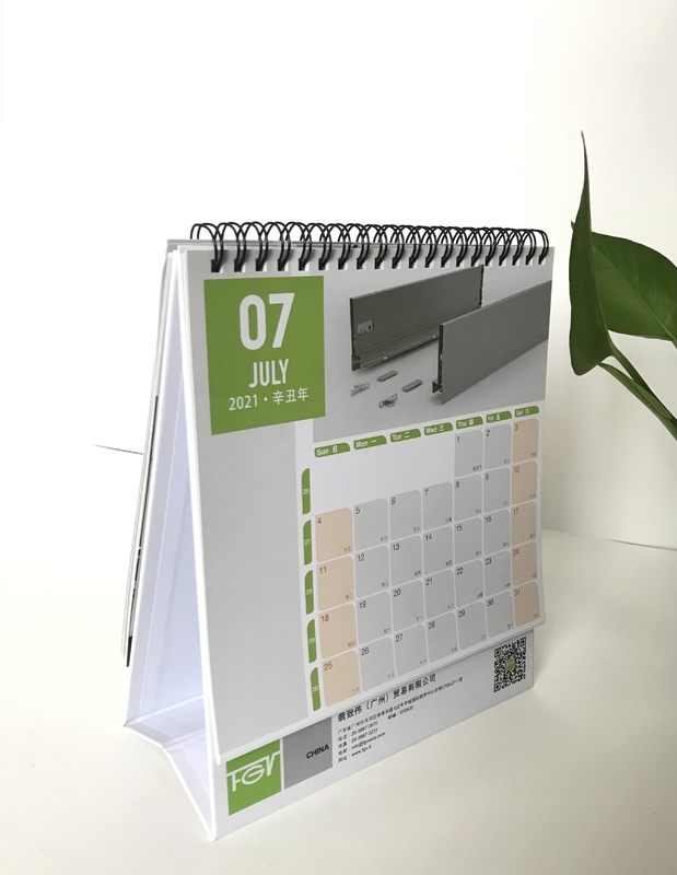 Calendario da tavolo A4 A5 stampabile a colori su entrambi i lati con cartone bianco da 250 g